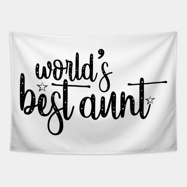 World's Best Aunt Tapestry by Marija154