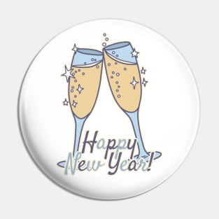 Happy New Year Pin