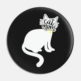 Cat Mom cat mother Pin