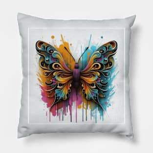 Butterfly Digital Painting Pillow