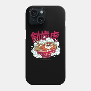 SLEEPY TIGER RAMEN Phone Case