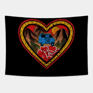 Traditional Heart Vanlife tattoo Tapestry