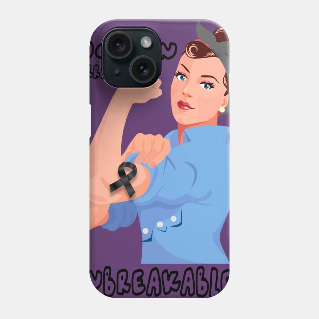 Woman Warrior Unbreakable Phone Case by Fibromyalgia Store