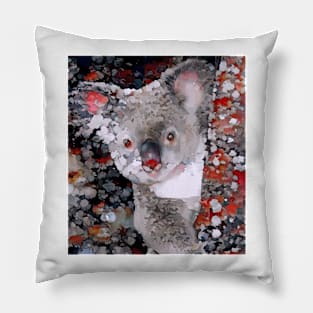 A Cute Koala - Painted Portrait Pillow
