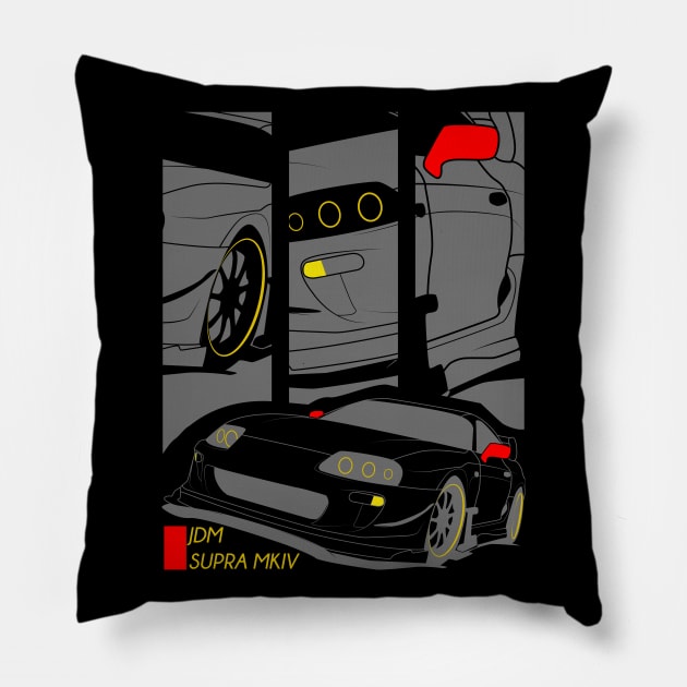 JDM Supra MKIV Pillow by gaplexio