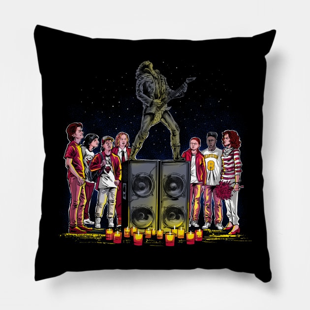 Eddie Memorial Pillow by Zascanauta