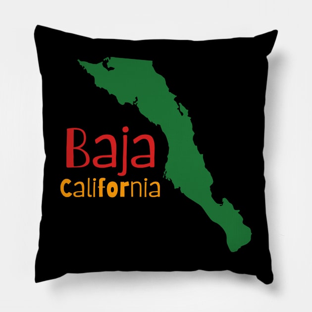 Baja California Pillow by KayBee Gift Shop