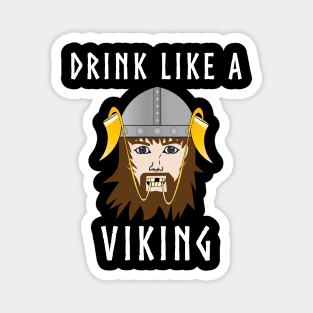 Drink Like a Viking Funny Drinking Horn t-shirt Magnet