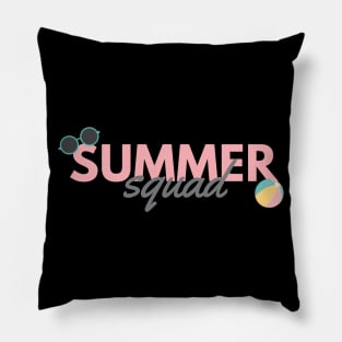 Summer Squad. Sun, Surf, Sand Design for Summer and Beach Lovers. Pillow