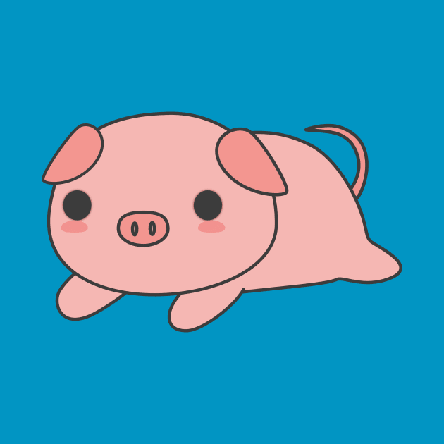 Cute Pig T-Shirt by happinessinatee