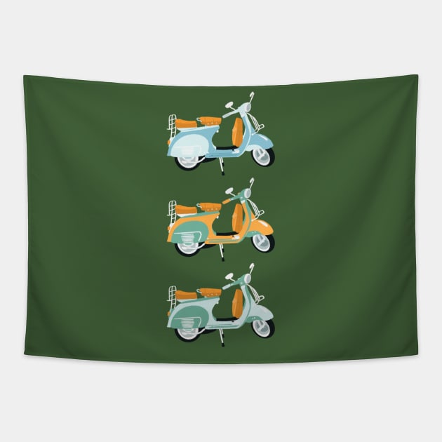 Italian motorbike Tapestry by Valeria Frustaci 