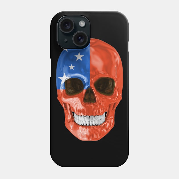 Samoa Flag Skull - Gift for Samoan With Roots From Samoa Phone Case by Country Flags