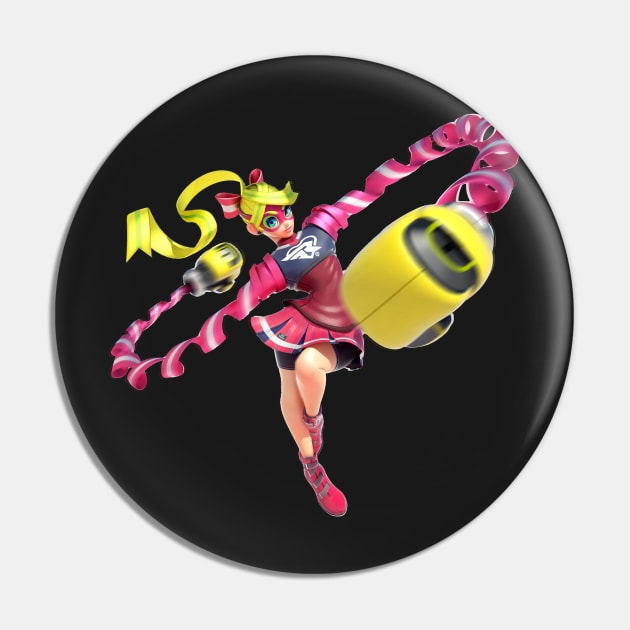 ARMS Ribbon Girl Pin by TDesign