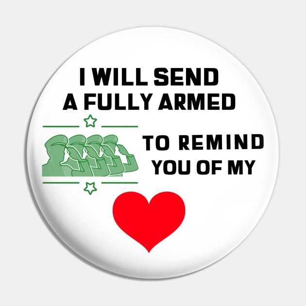 Hamilton I Will Send A Fully Armed Battalion Pin by JC's Fitness Co.