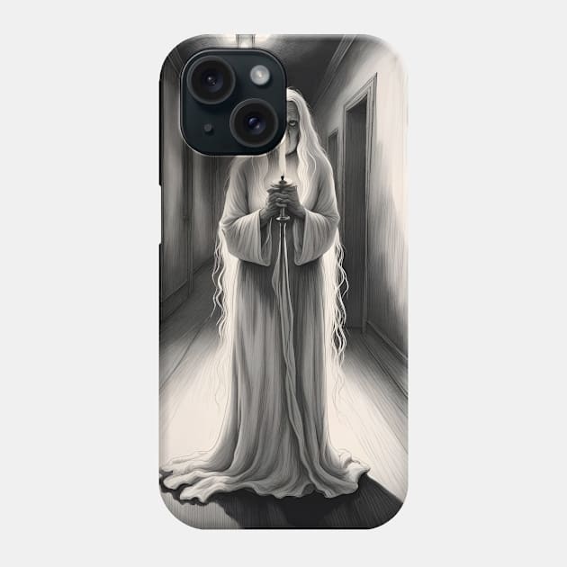 The Lady in the Corridor Phone Case by Lyvershop