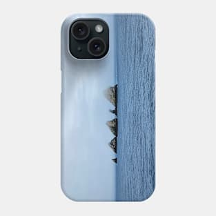 ROCKY OUTCROP IN OCEAN Phone Case