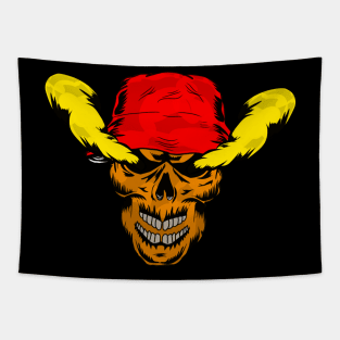 smoke eye skull Tapestry