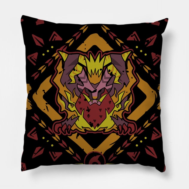 Teostra Hunters Pillow by Soulkr