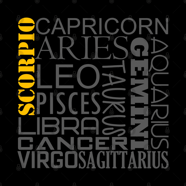 Scorpio Zodiac Montage by inotyler