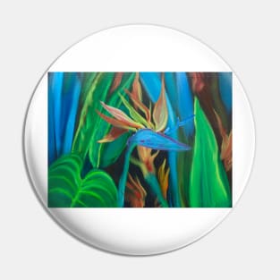 Tropical Bird of Paradise Pin