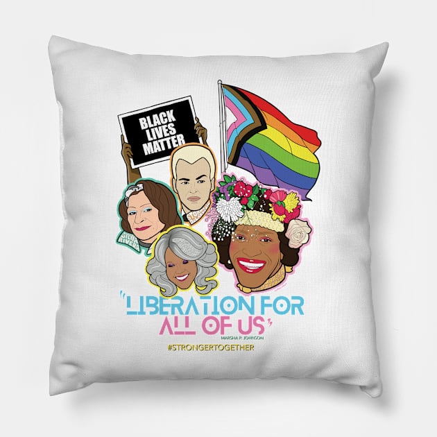 LIBERATION Pillow by AndrewAhernArt