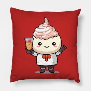 kawaii ice cream cone junk food T-Shirt cute  funny Pillow