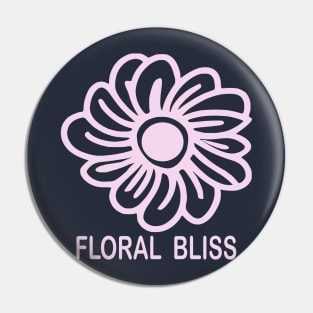 Floral Bliss - Flower Illustration Pin