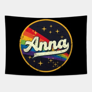 Anna // Rainbow In Space Vintage Grunge-Style Tapestry