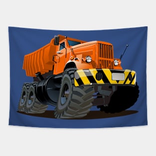 Cartoon truck Tapestry