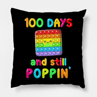 Kids Happy 100 Days Of School And Still Poppin 100Th Day Pop It Pillow