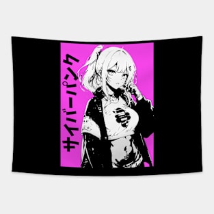 Pink Japanese Anime Girl Streetwear Tapestry