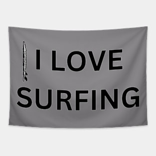 I Love Surfing Tapestry