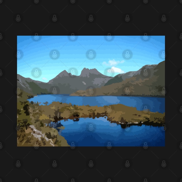 Cradle Mountain Digital Painting by gktb