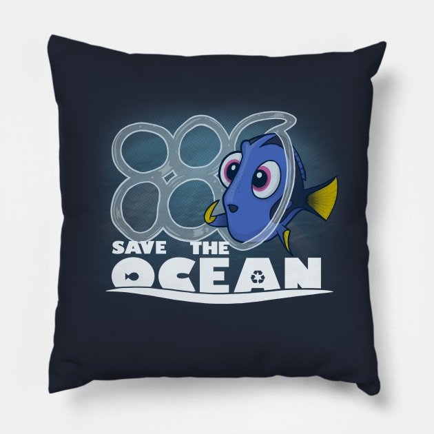 Save The Ocean Pillow by IdeasConPatatas