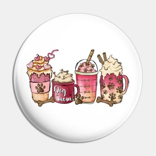 Cup Of Coffee Animal Dog Mom Valentine Day Pin