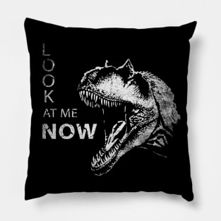 Allosaurus Roarind Dinosaur Vintage Pillow