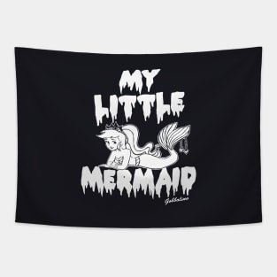 My Little Mermaid Unicorn Grunge Indie Gothic Goth Pastel Kawaii Unicorn T Shirts Tapestry