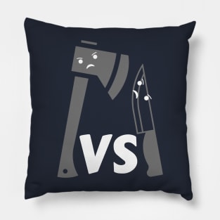 Knife Vs Axe Pillow