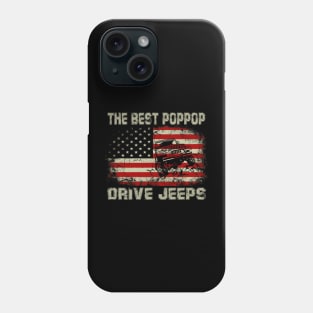 The Best Poppop Drive Jeeps American Flag Jeep Phone Case