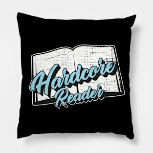 hardcore reader Pillow