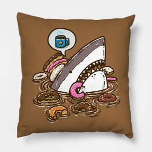 Donut Shark Pillow