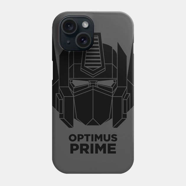 Optimus Prime (black) Phone Case by IlPizza