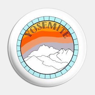 Sky Blue Yosemite Landscape Pin