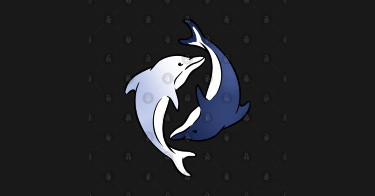 Dolphin Yin Yang for Yin Yang Art Lover Dolphin Yin Yang Hoodie