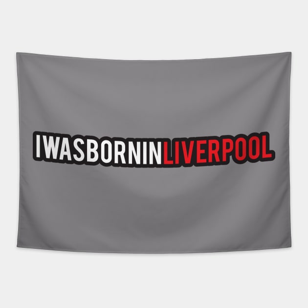 Born in Liverpool-1 Tapestry by umarhahn