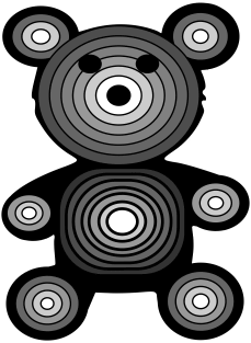 Grey Teddy Bear Magnet