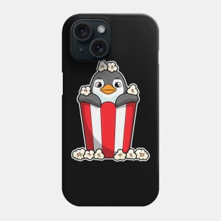 Penguin with Popcorn cone Phone Case