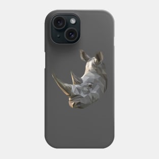 Geometrical Rhino Head Phone Case