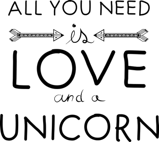 All you need is love : Unicorn Magnet