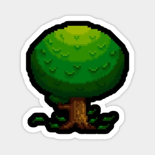 Pixel Bush Tree Magnet